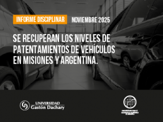 Informe ODEM: la recuperación de patentamientos avanza en Misiones